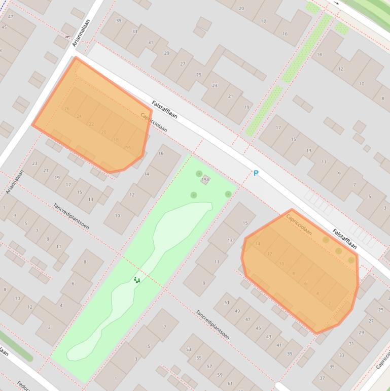 Kaart van postcodegebied 2152DL.