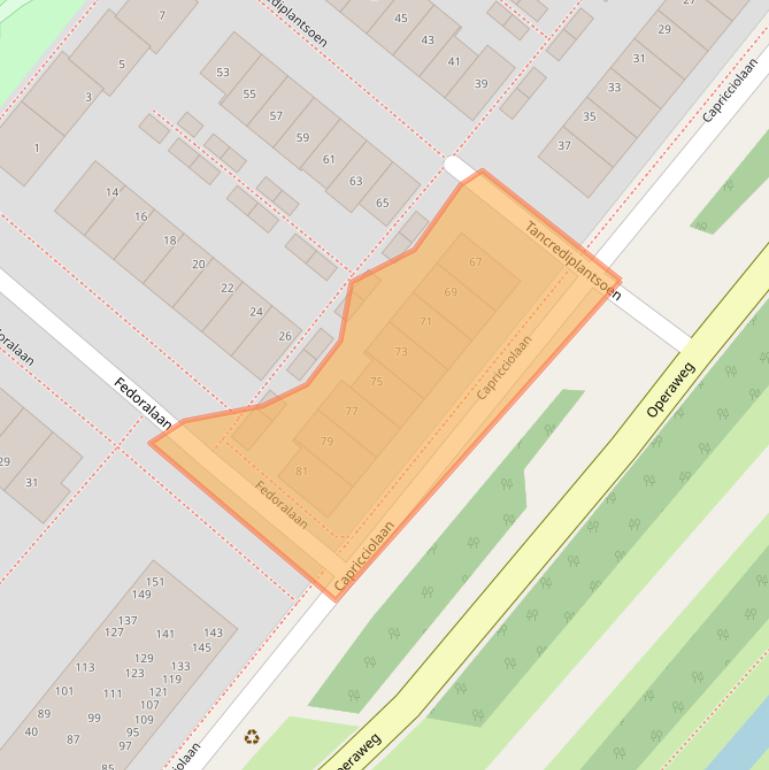 Kaart van postcodegebied 2152DR.