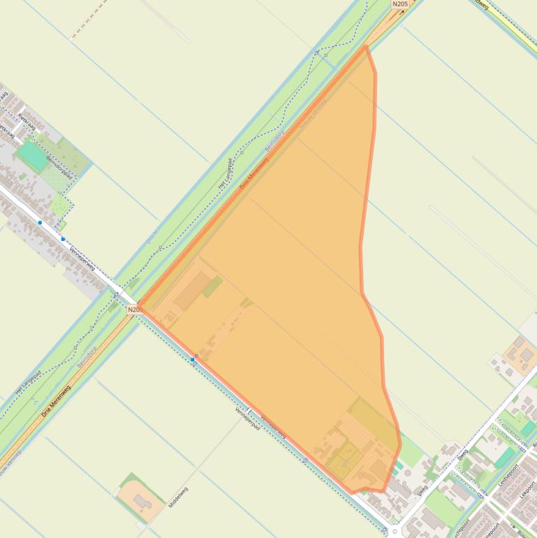 Kaart van postcodegebied 2152MD.