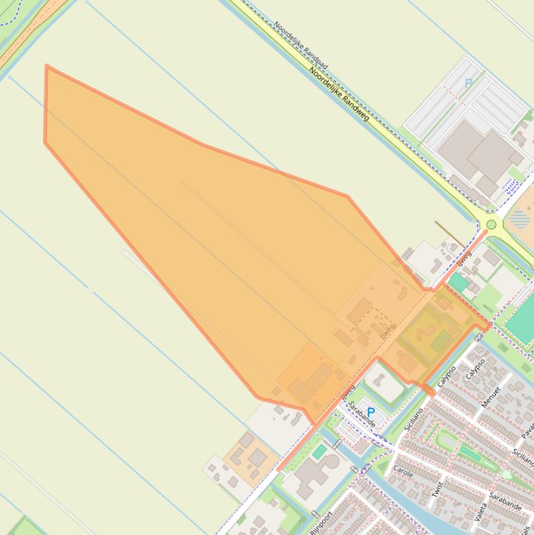 Kaart van postcodegebied 2152NC.