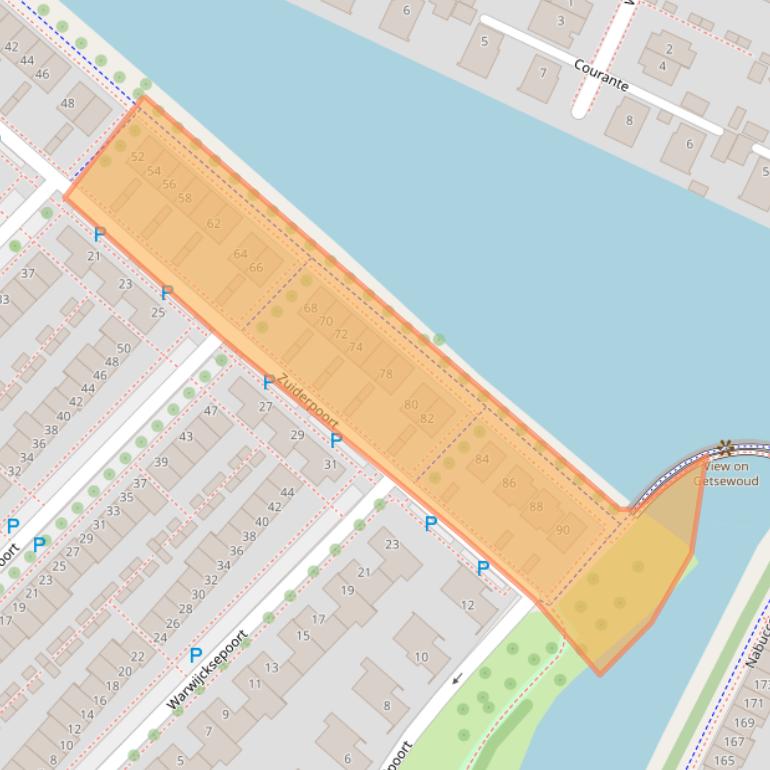 Kaart van postcodegebied 2152RH.