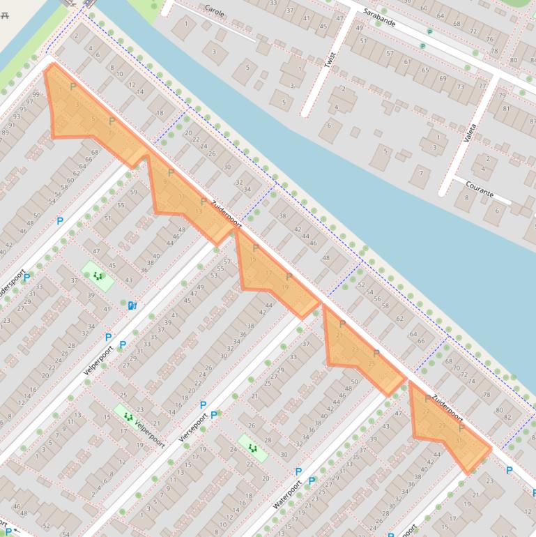 Kaart van postcodegebied 2152RJ.