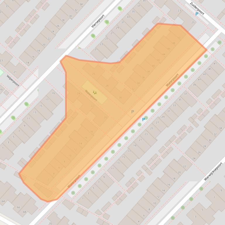 Kaart van postcodegebied 2152RN.