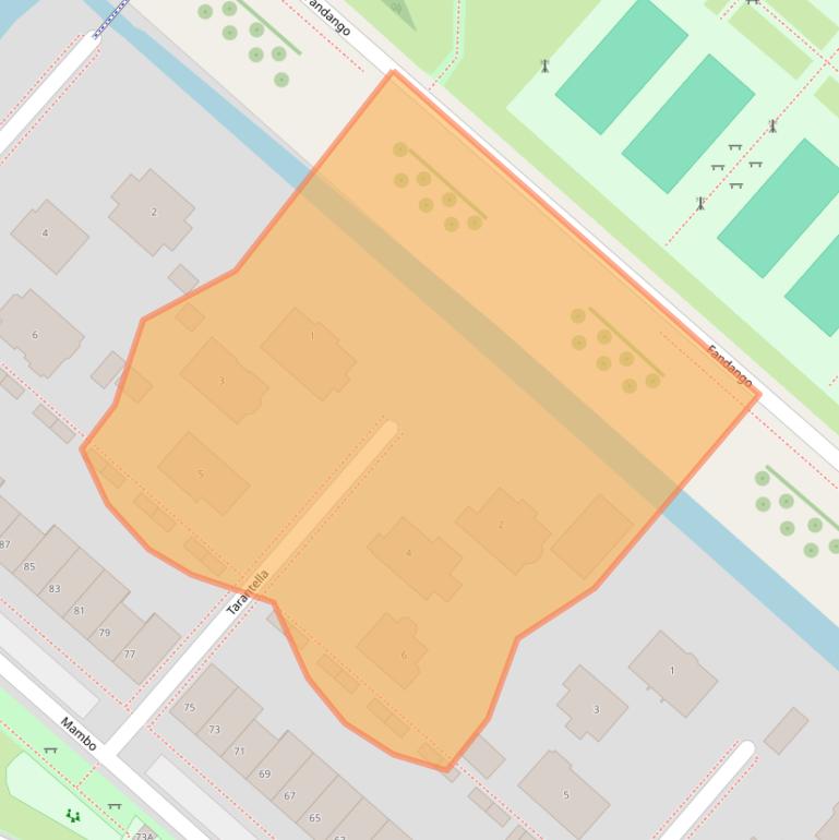 Kaart van postcodegebied 2152SG.