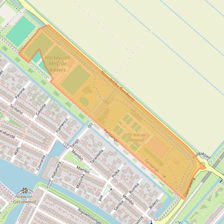 Kaart van postcodegebied 2152SJ.