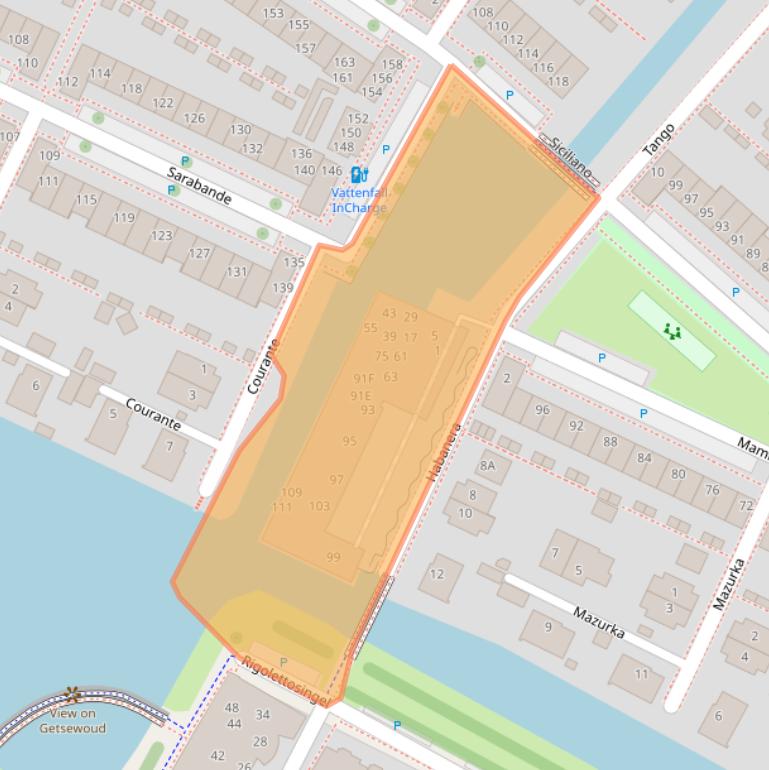 Kaart van postcodegebied 2152SK.