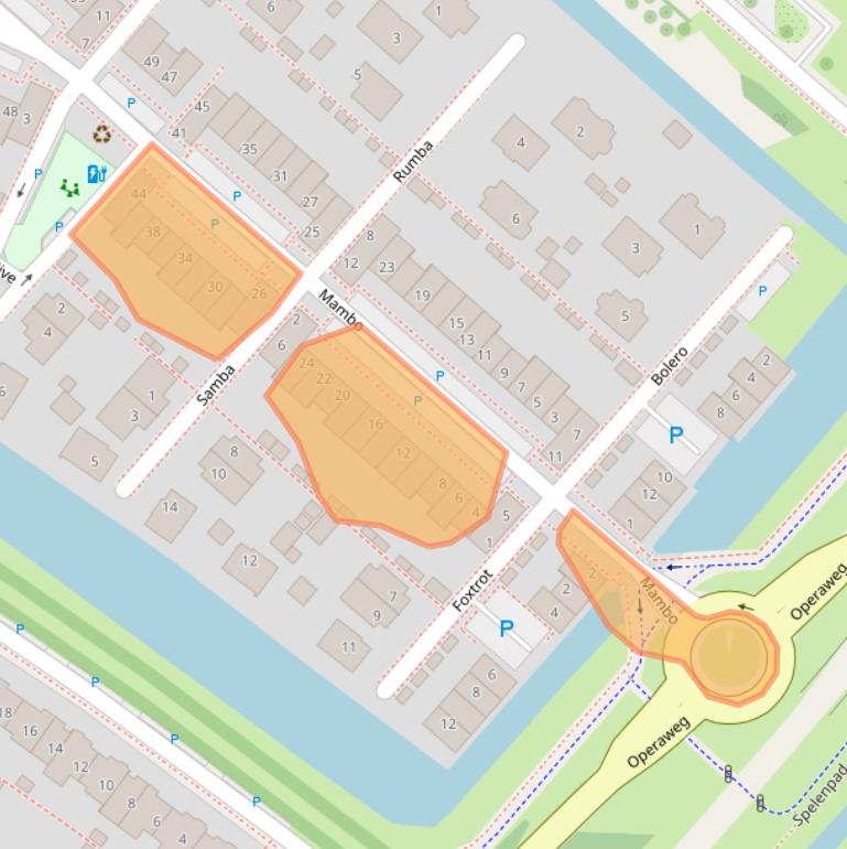 Kaart van postcodegebied 2152ST.