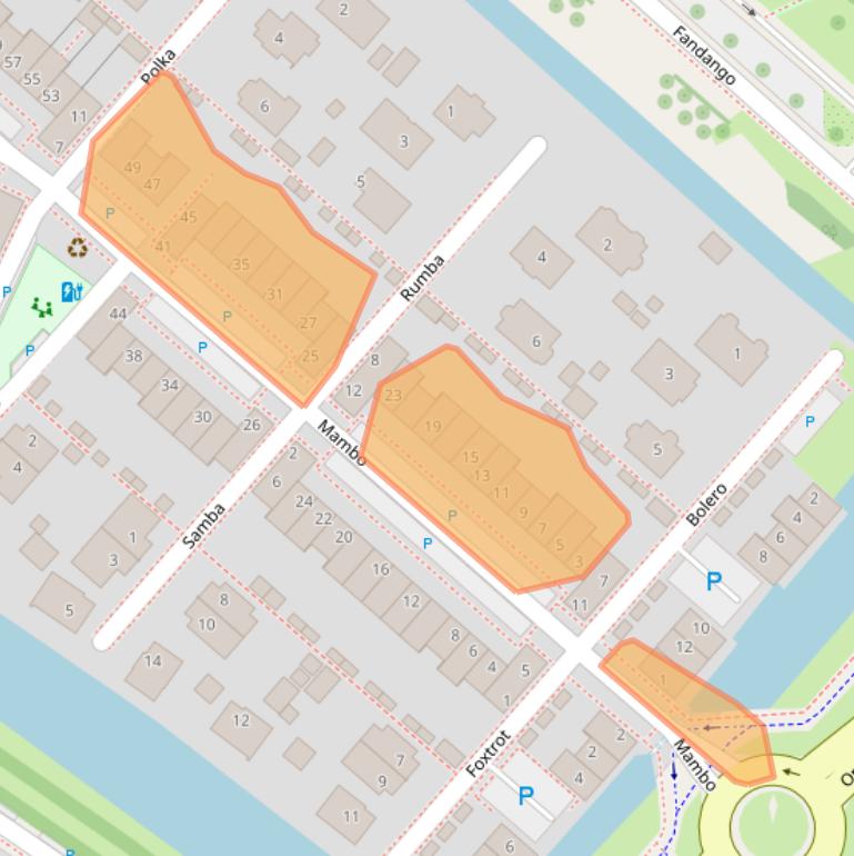 Kaart van postcodegebied 2152SW.