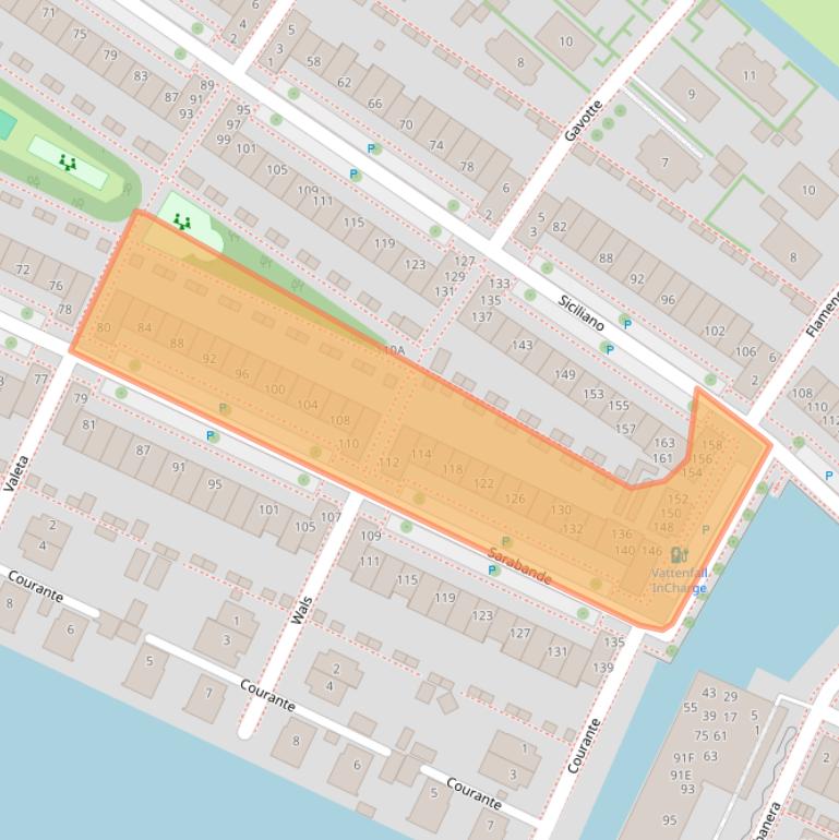 Kaart van postcodegebied 2152TG.