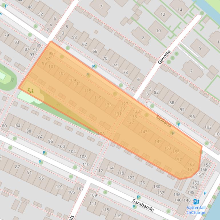 Kaart van postcodegebied 2152TP.