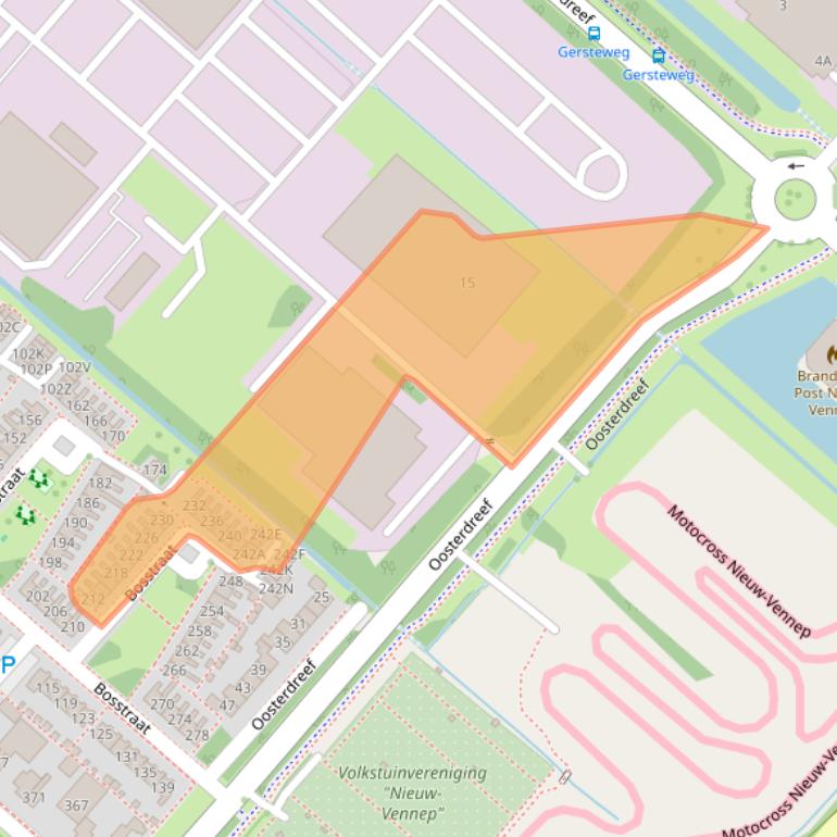 Kaart van postcodegebied 2153AV.