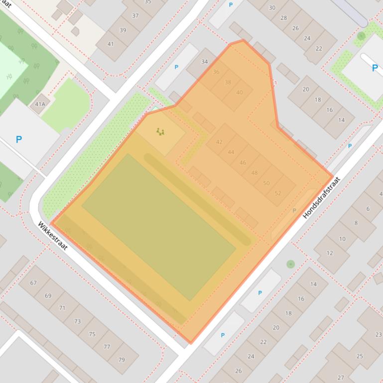 Kaart van postcodegebied 2153CH.