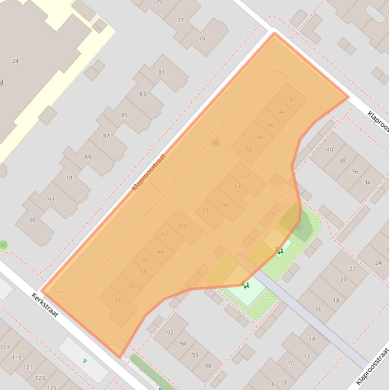 Kaart van postcodegebied 2153CS.