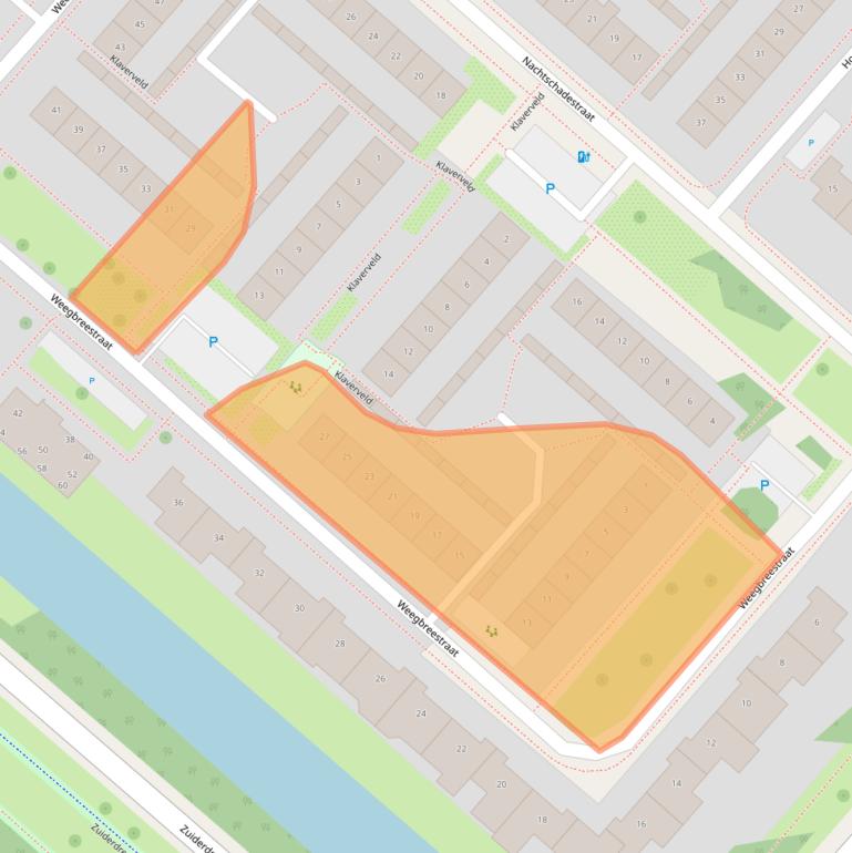 Kaart van postcodegebied 2153EA.