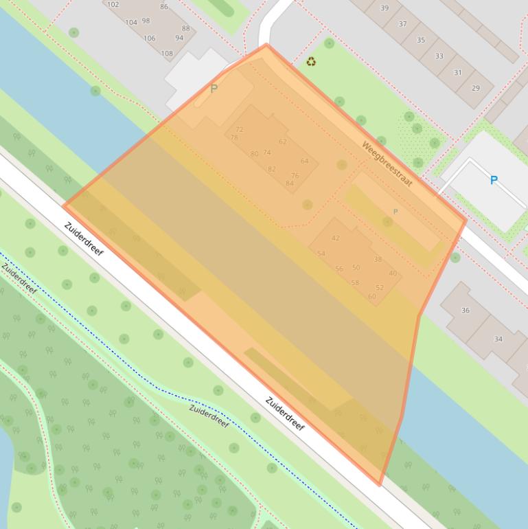 Kaart van postcodegebied 2153ED.