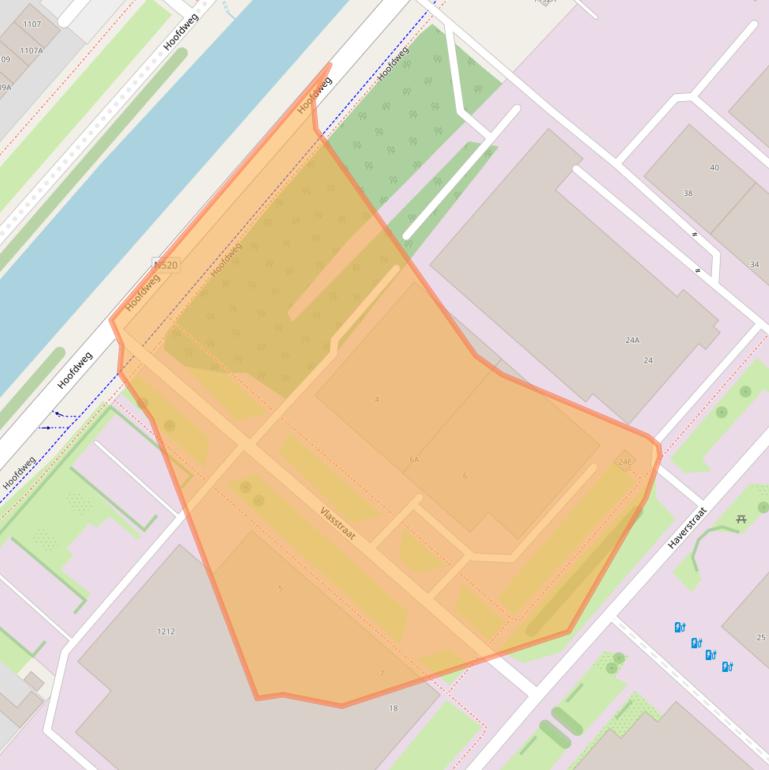 Kaart van postcodegebied 2153GA.