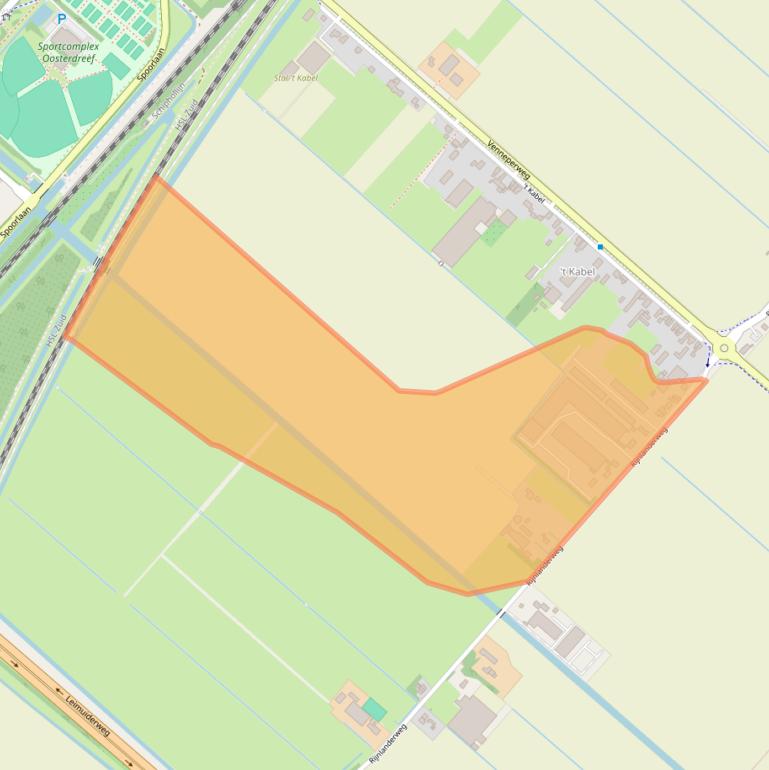 Kaart van postcodegebied 2153KE.