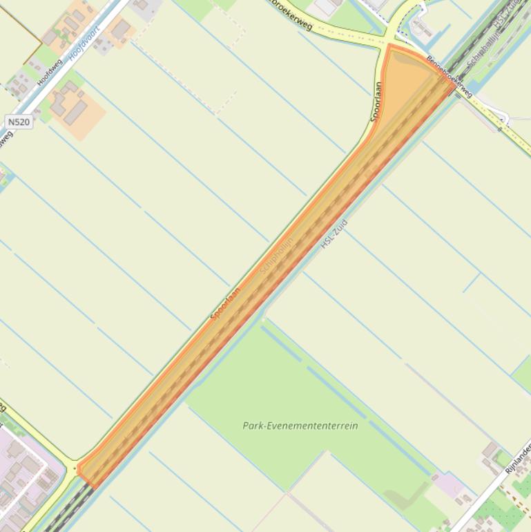 Kaart van postcodegebied 2153KJ.