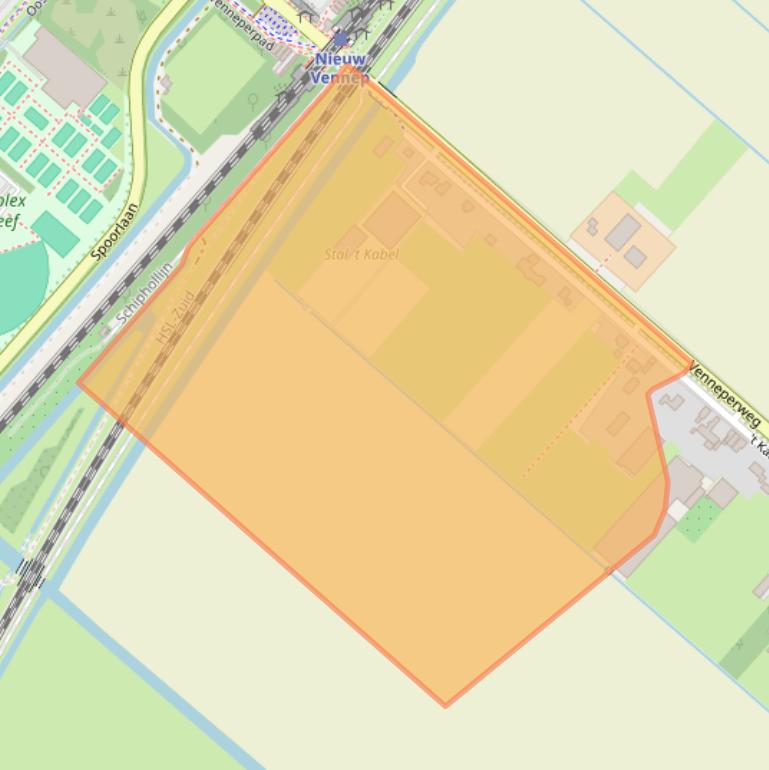 Kaart van postcodegebied 2153MD.