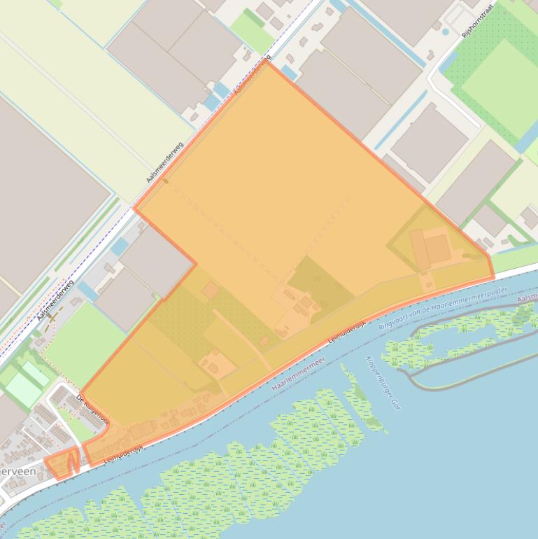 Kaart van postcodegebied 2154MN.