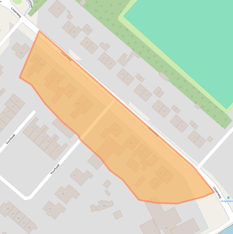 Kaart van postcodegebied 2156LB.