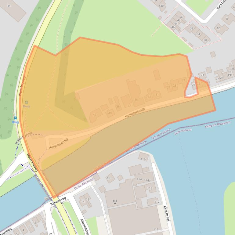 Kaart van postcodegebied 2156LE.