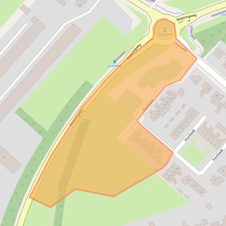 Kaart van postcodegebied 2156LM.