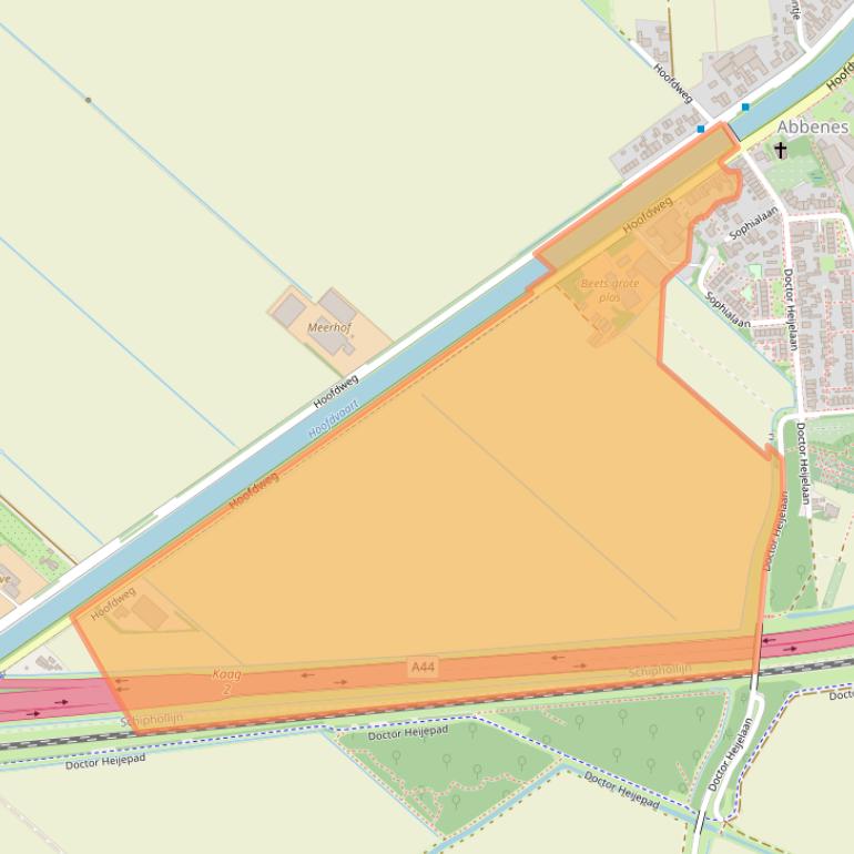 Kaart van postcodegebied 2157ND.