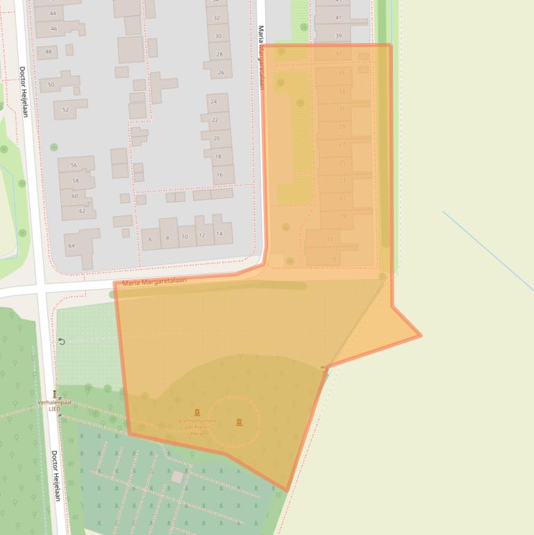 Kaart van postcodegebied 2157NL.