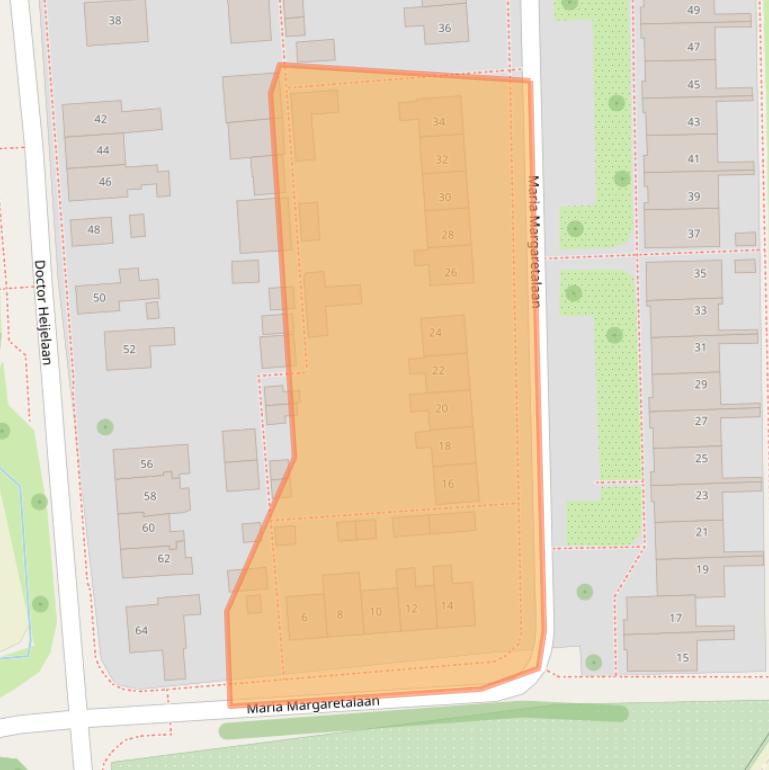 Kaart van postcodegebied 2157NN.