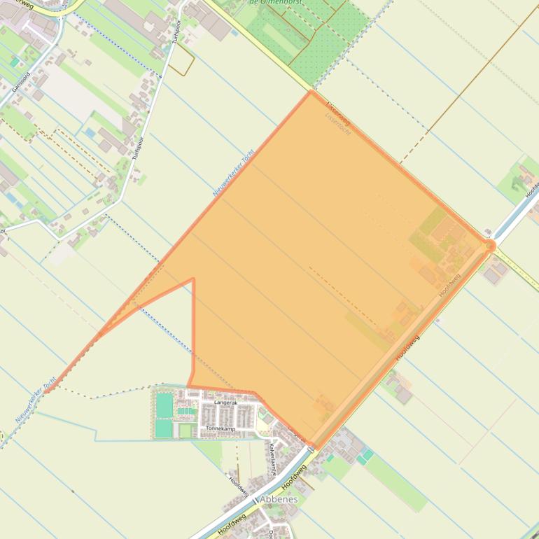 Kaart van postcodegebied 2157PA.