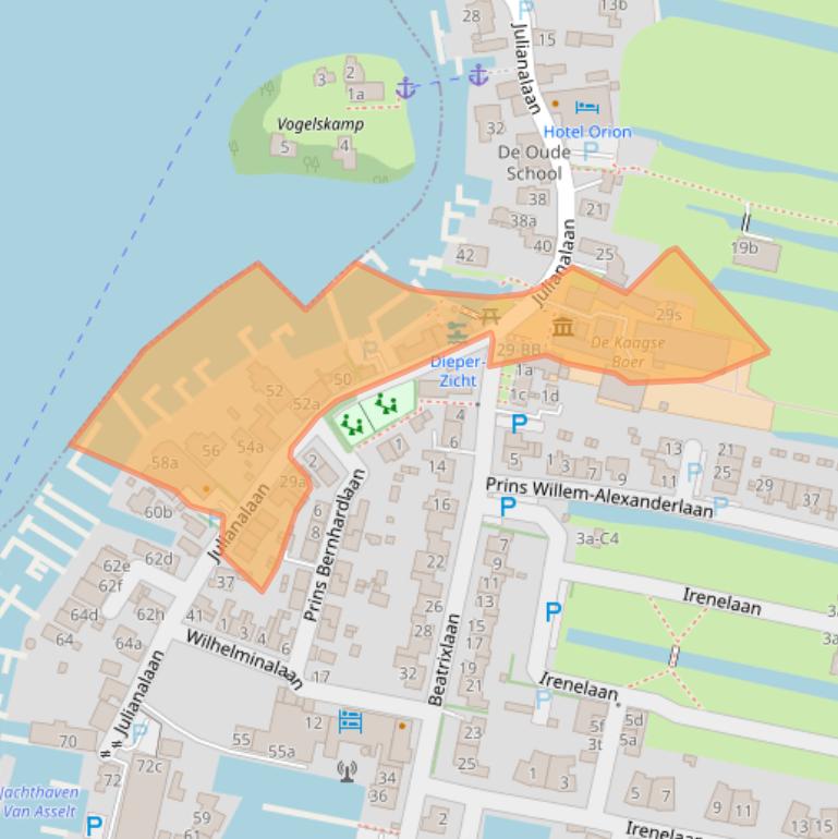 Kaart van postcodegebied 2159LC.