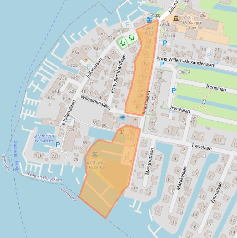 Kaart van postcodegebied 2159LJ.