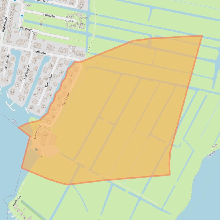 Kaart van postcodegebied 2159LR.