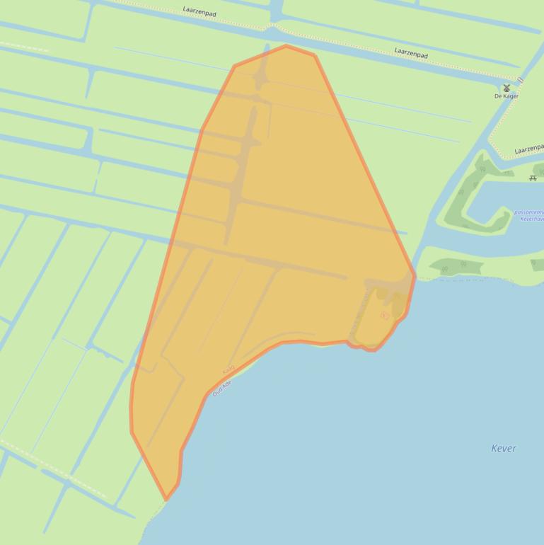 Kaart van postcodegebied 2159LT.