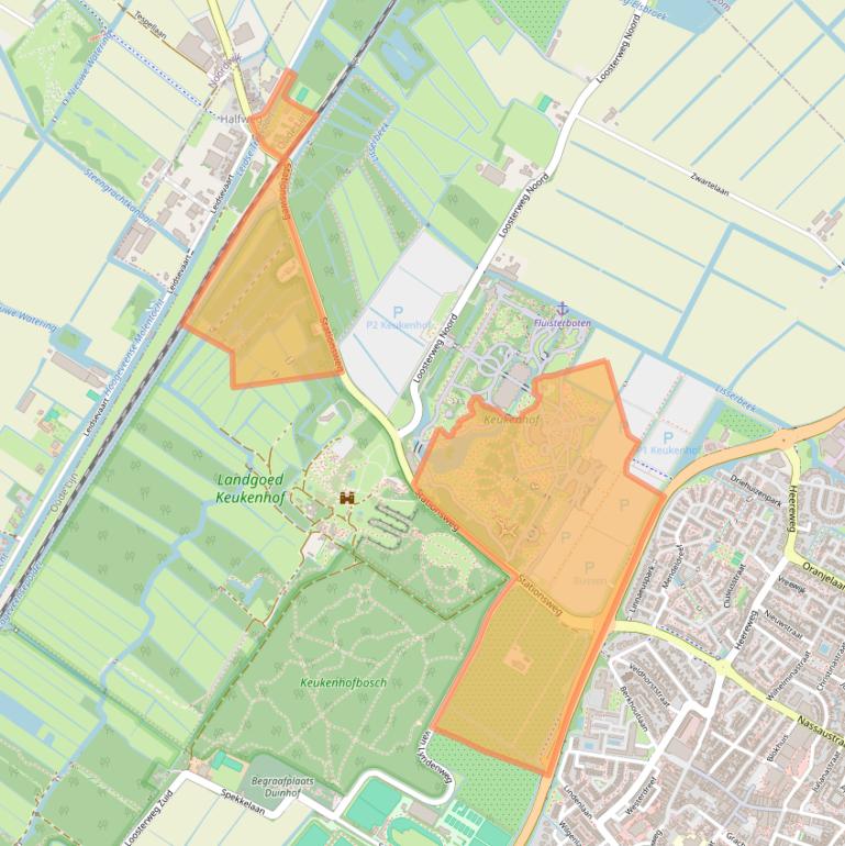 Kaart van postcodegebied 2161AM.
