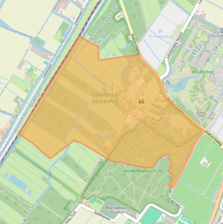 Kaart van postcodegebied 2161AN.