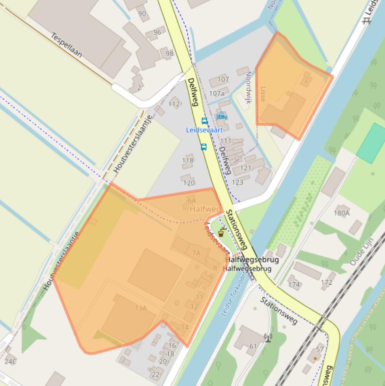 Kaart van postcodegebied 2161AR.