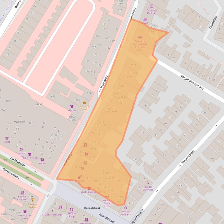 Kaart van postcodegebied 2161BC.
