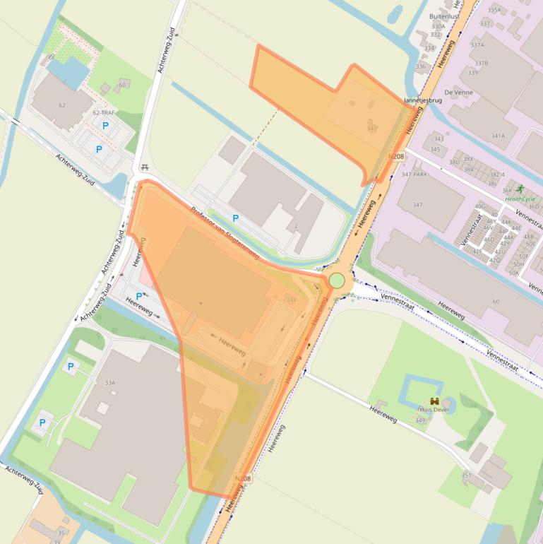 Kaart van postcodegebied 2161CC.