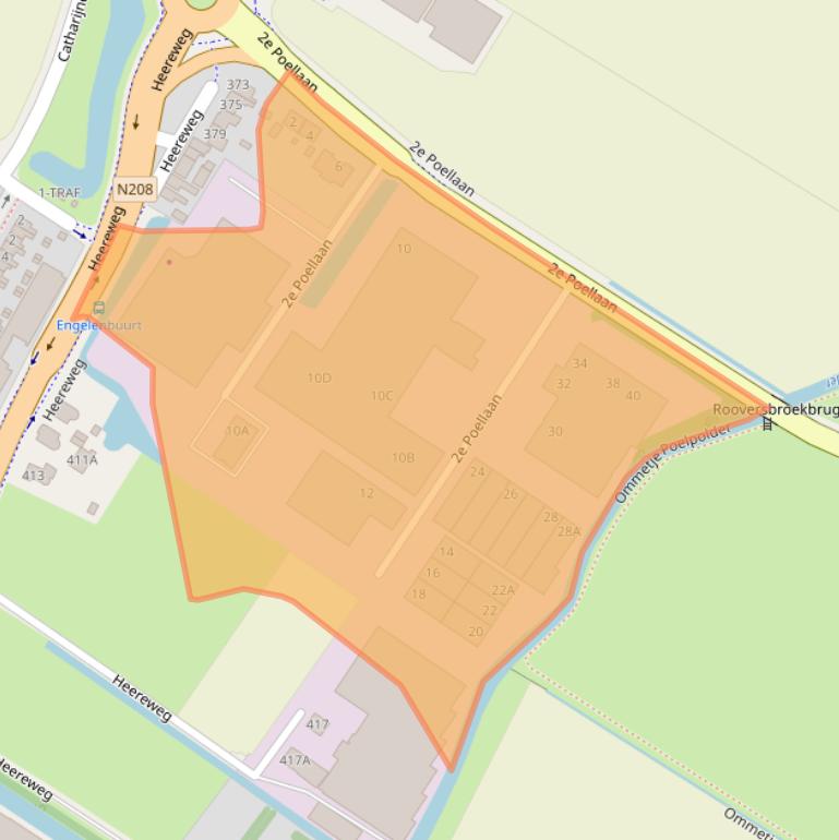 Kaart van postcodegebied 2161CJ.