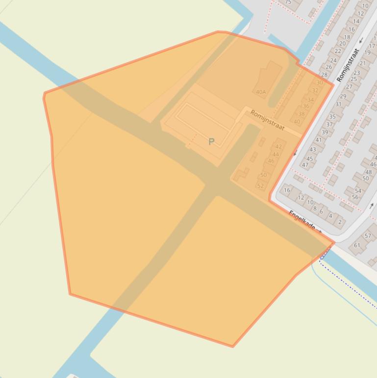 Kaart van postcodegebied 2161CR.