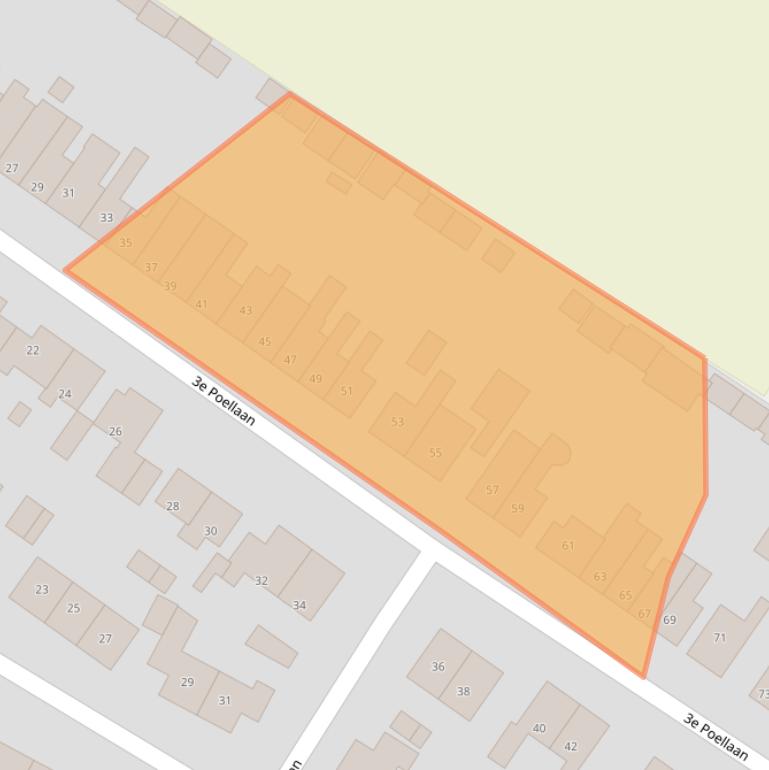 Kaart van postcodegebied 2161DK.