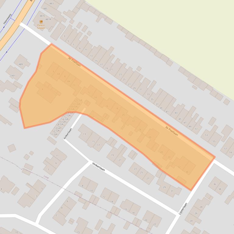 Kaart van postcodegebied 2161DM.