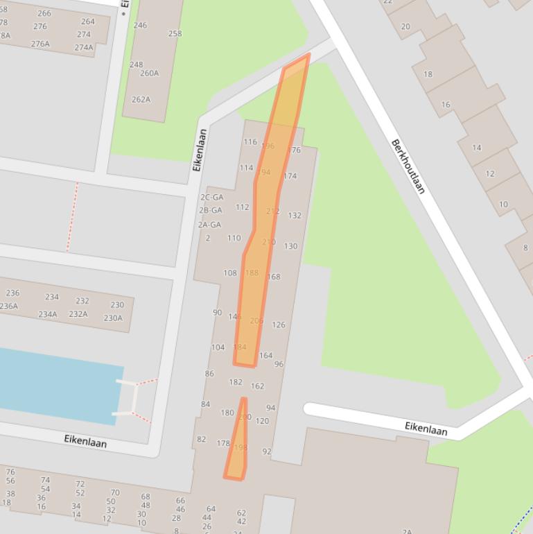 Kaart van postcodegebied 2161EG.