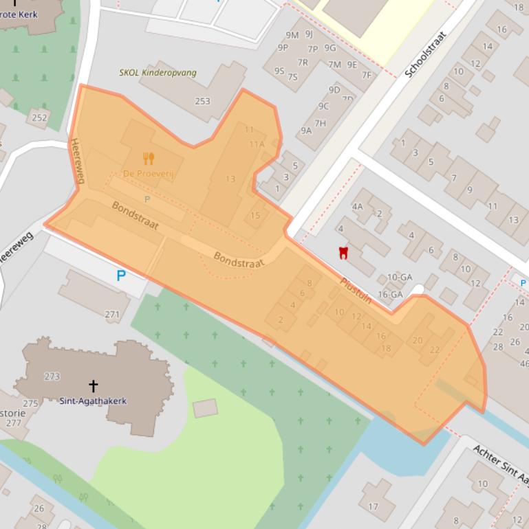 Kaart van postcodegebied 2161HA.