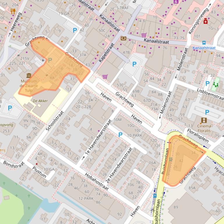 Kaart van postcodegebied 2161HN.