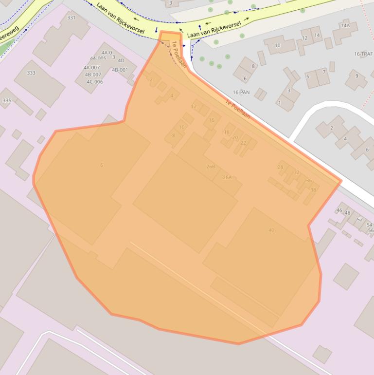 Kaart van postcodegebied 2161LB.