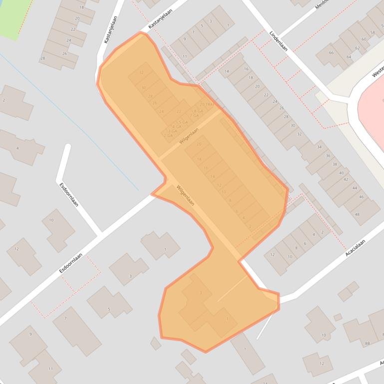 Kaart van postcodegebied 2161ML.
