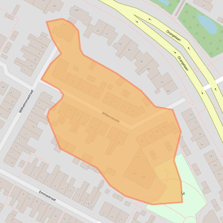 Kaart van postcodegebied 2161PE.